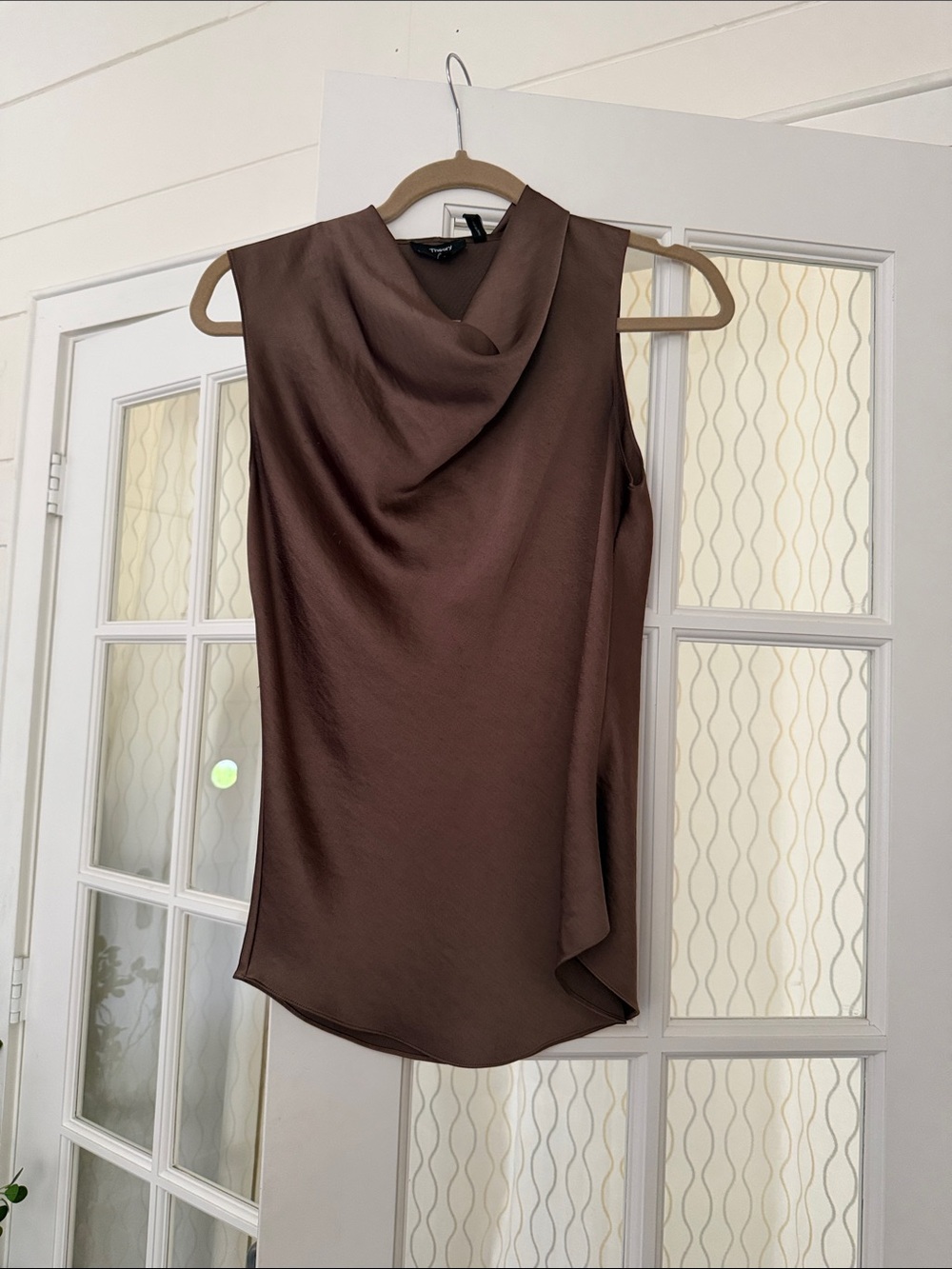 Theory Brown Satin-Look SOLD AS A SET